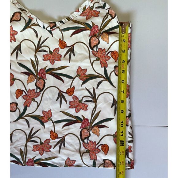 Loft Floral Ruffle Spaghetti Strap Top Size XXSP - Picture 8 of 8
